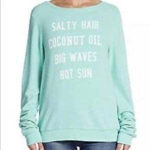 Wildfox Salty Hair Baggy Beach Jumper